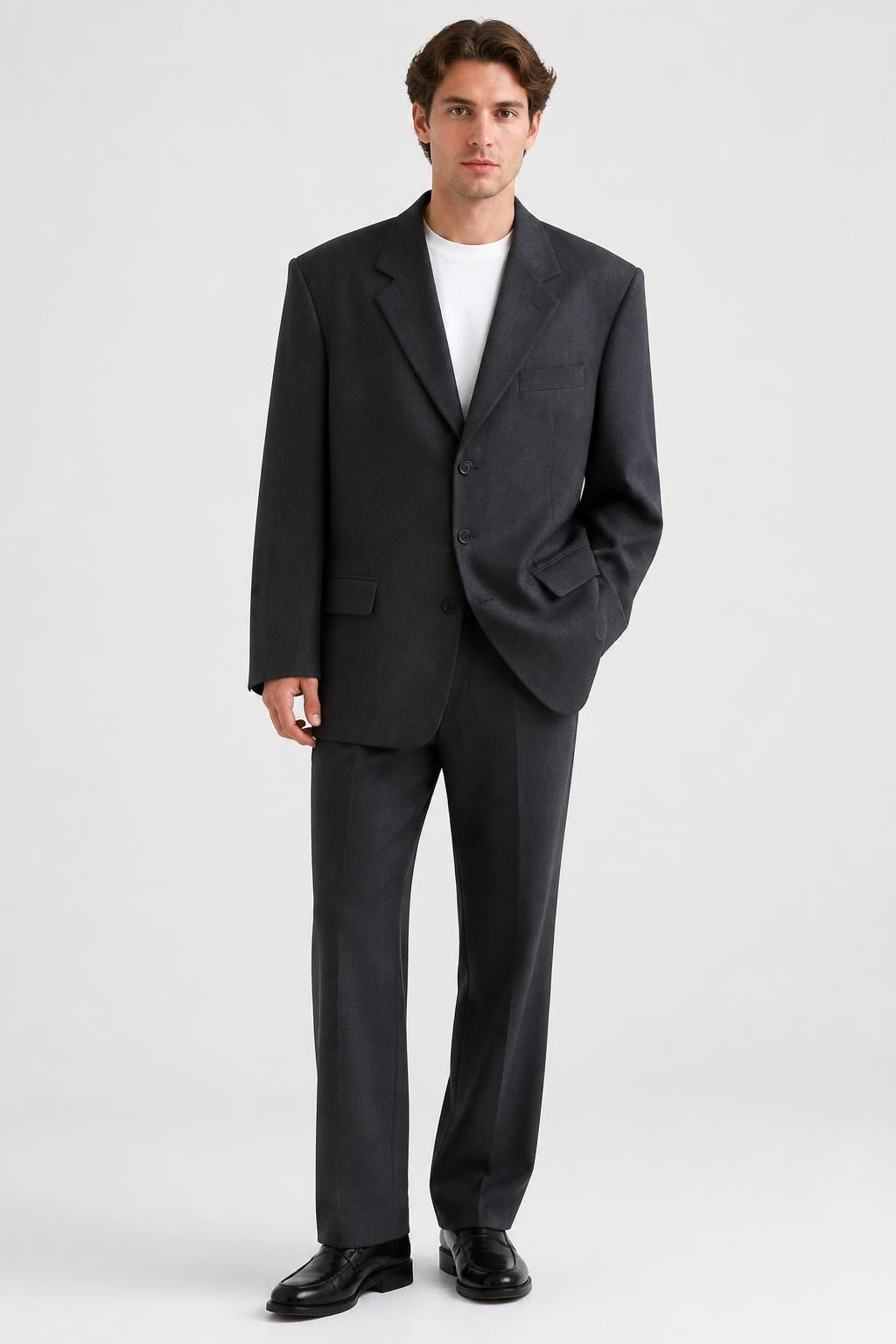 Striped White Beige Men's Blazer Seersucker - pre-loved at Why Go Less, Lebanon