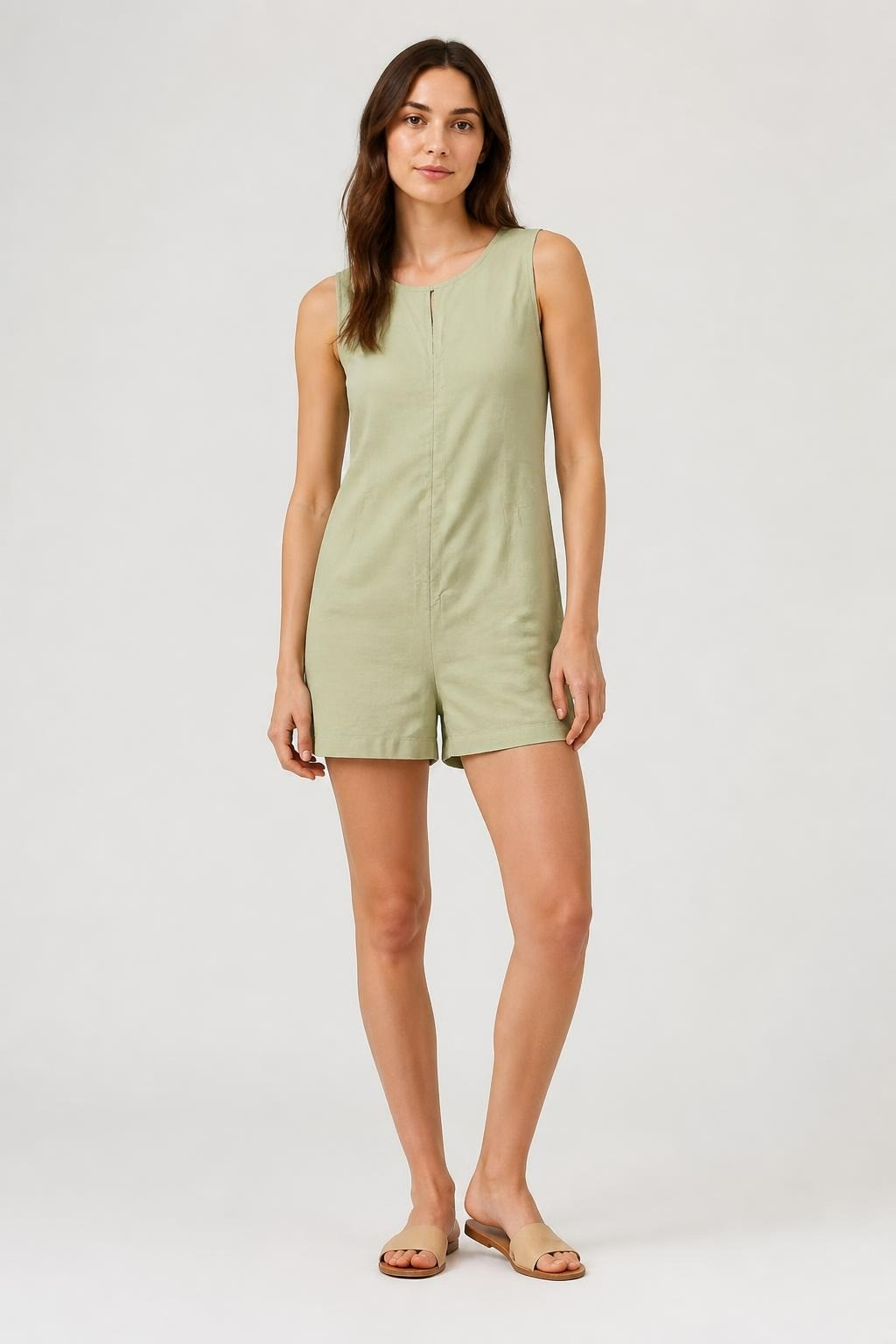 Zara Green Overall - pre-loved at Why Go Less, Lebanon