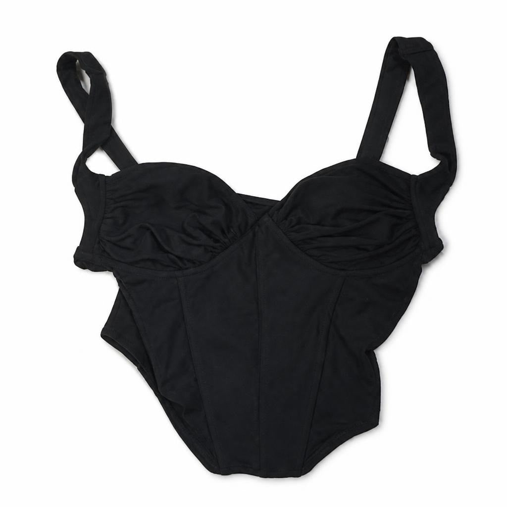 Black Underwire Swimsuit Top - pre-loved at Why Go Less, Lebanon