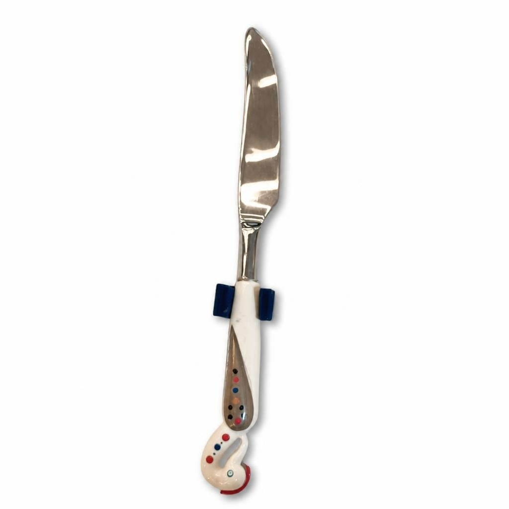 Decorative Letter Opener Cream Handle Colorful Dots - pre-loved at Why Go Less, Lebanon