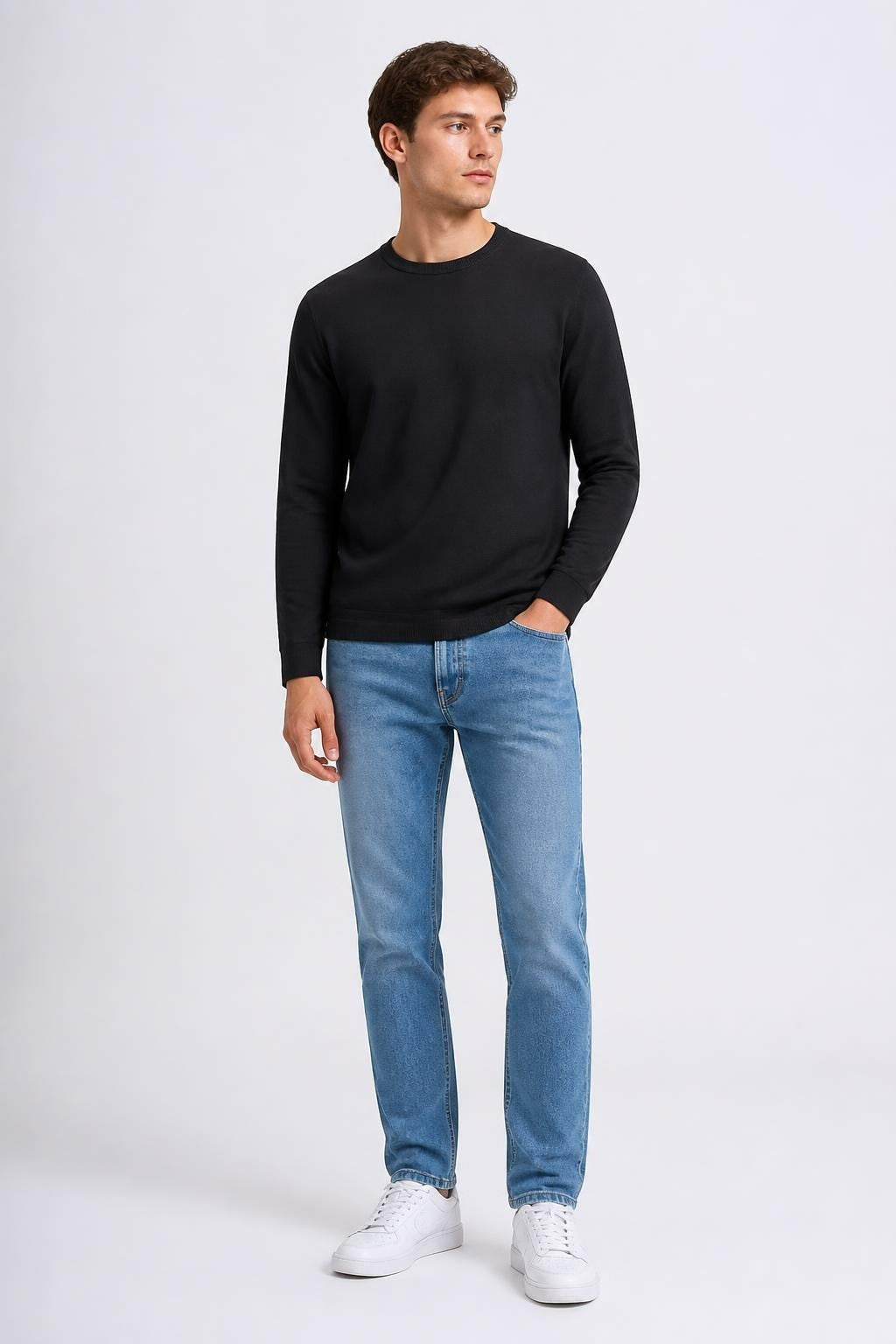 Breezy Black Crewneck Sweatshirt, New with Tags - new at Why Go Less, Lebanon