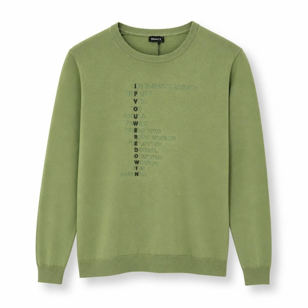 Breezy Olive Green Graphic Sweatshirt - new at Why Go Less, Lebanon
