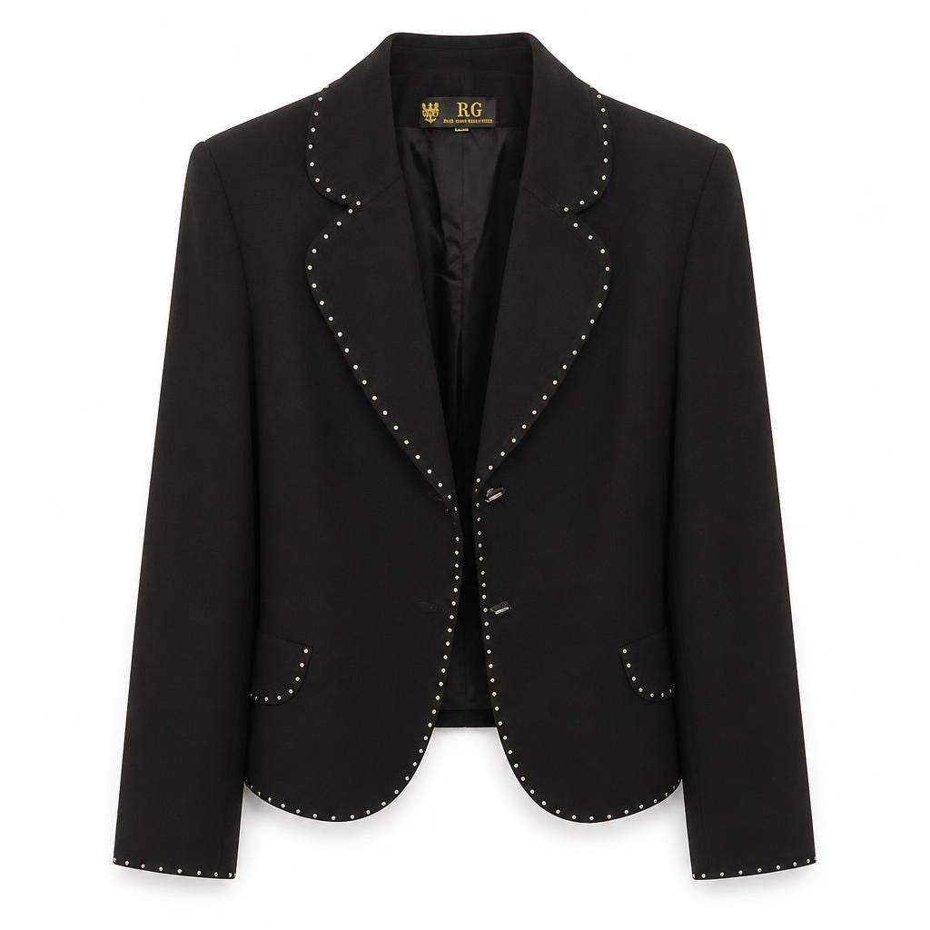 Black Lace-sleeve Button-up Blouse - pre-loved at Why Go Less, Lebanon