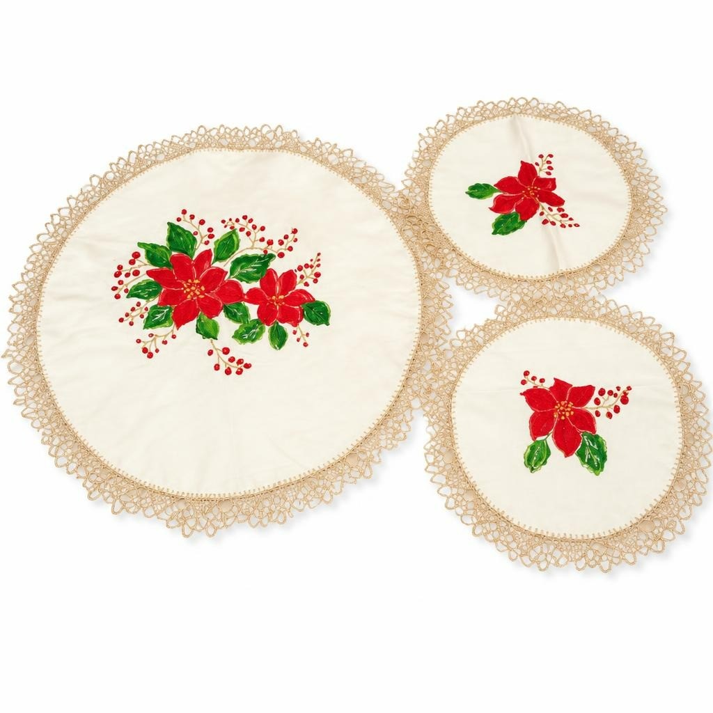 Crochet 3 Pices 1 Big Circle 2 Small Circle - pre-loved at Why Go Less, Lebanon