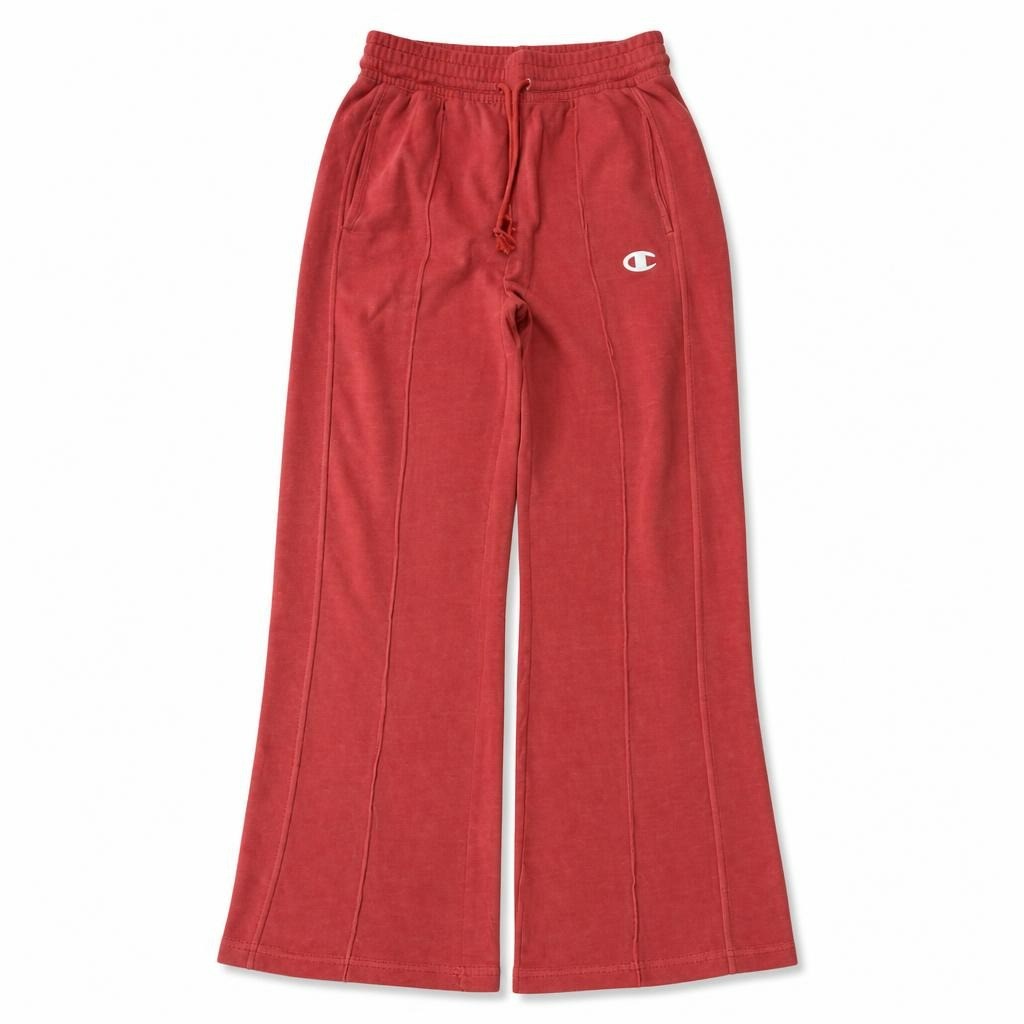 Champion Red Wide-leg Sweatpants Rust Tone - pre-loved at Why Go Less, Lebanon