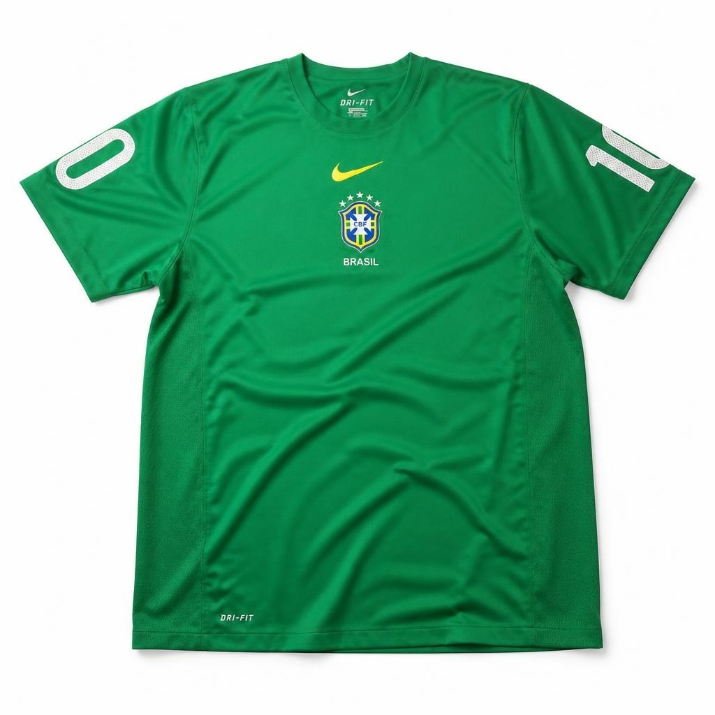 Nike Dri-fit Brasil National Team Jersey Green - pre-loved at Why Go Less, Lebanon