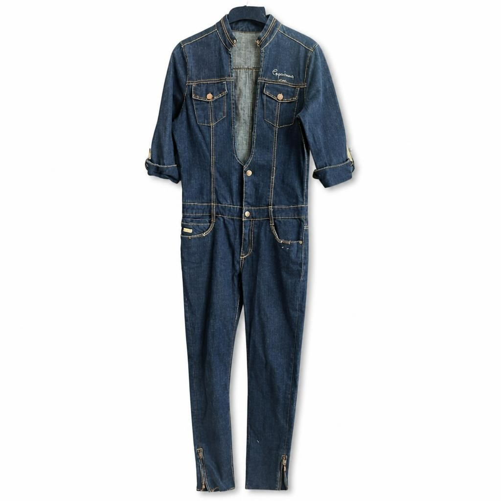 Pepe Jeans Dark Denim Full-length Jumpsuit - pre-loved at Why Go Less, Lebanon