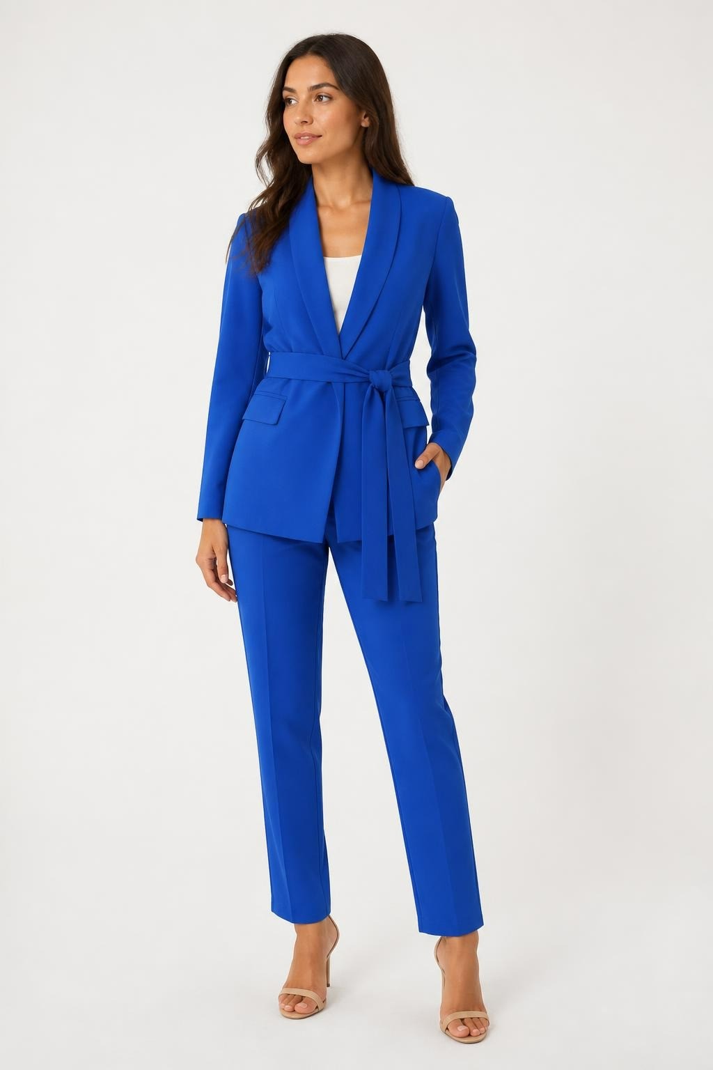 Nehir Royal Blue Blazer and Trouser Set - new at Why Go Less, Lebanon