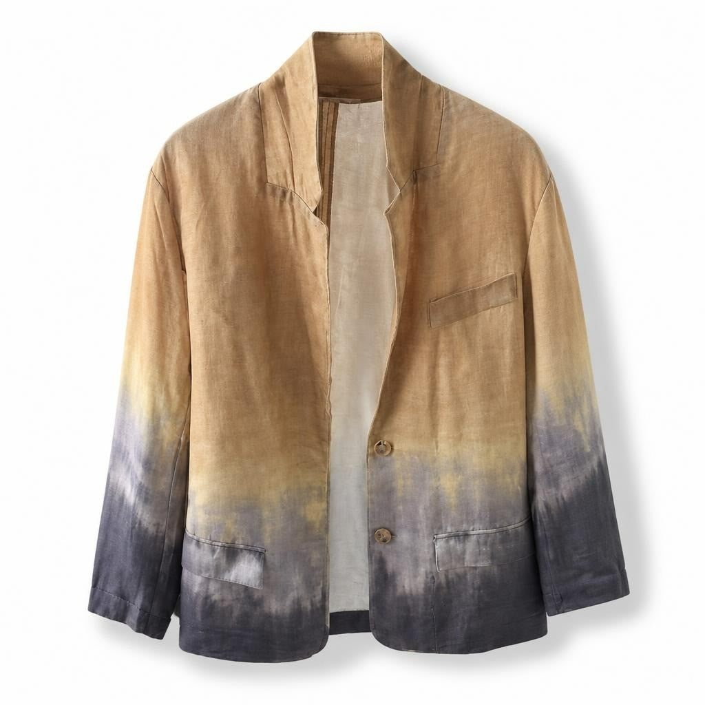 Soiree Ombre Dip-dye Linen Blazer Jacket - new at Why Go Less, Lebanon