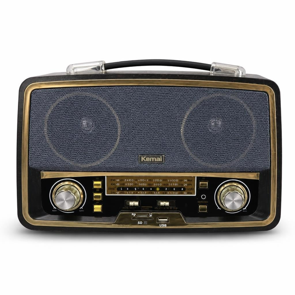 Kemai Retro Vintage-style FM Radio with USB - pre-loved at Why Go Less, Lebanon