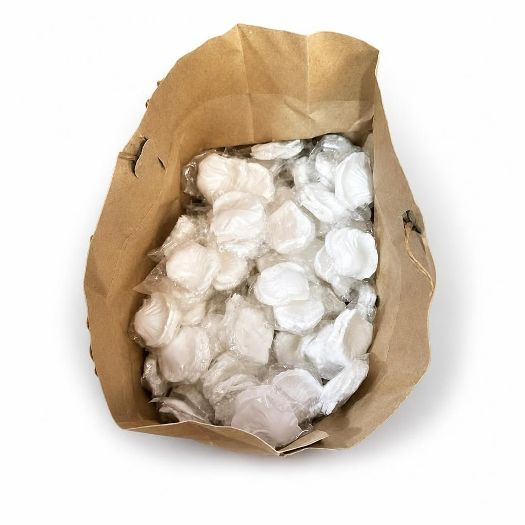 White Artificial Rose Petals Bag, Bulk - pre-loved at Why Go Less, Lebanon