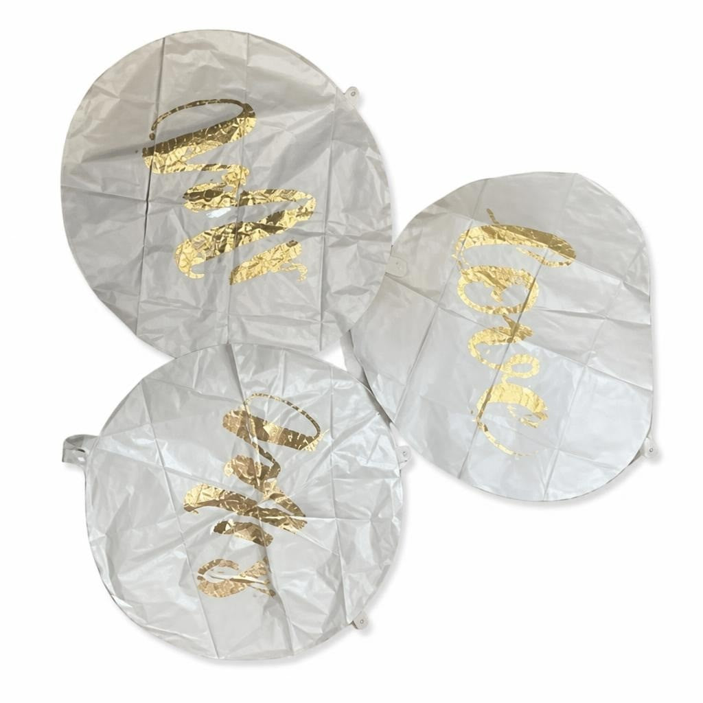 Karl Lagerfeld Gray Gold Glitter Hat Bag Covers X4 - pre-loved at Why Go Less, Lebanon