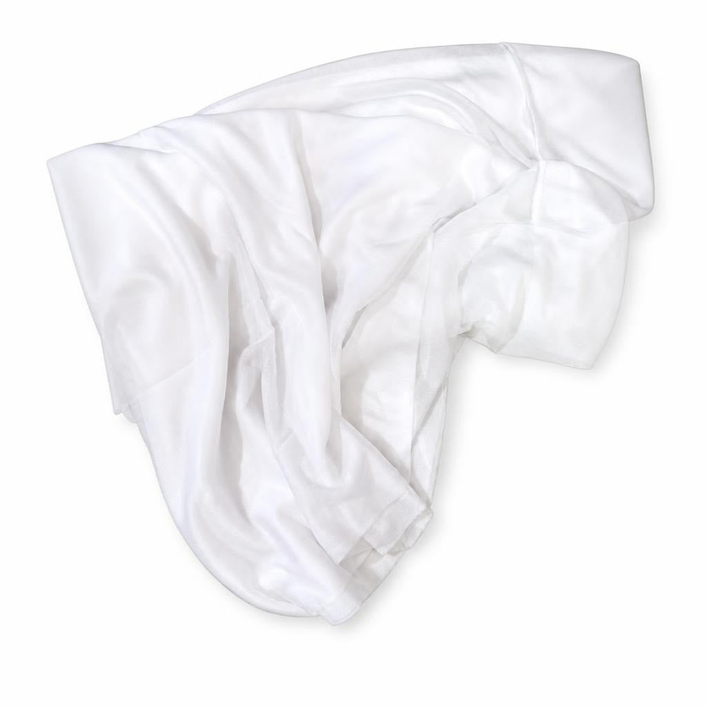 Table Wear Sheer White Fabric, Tulle or Chiffon, Large Piece - pre-loved at Why Go Less, Lebanon