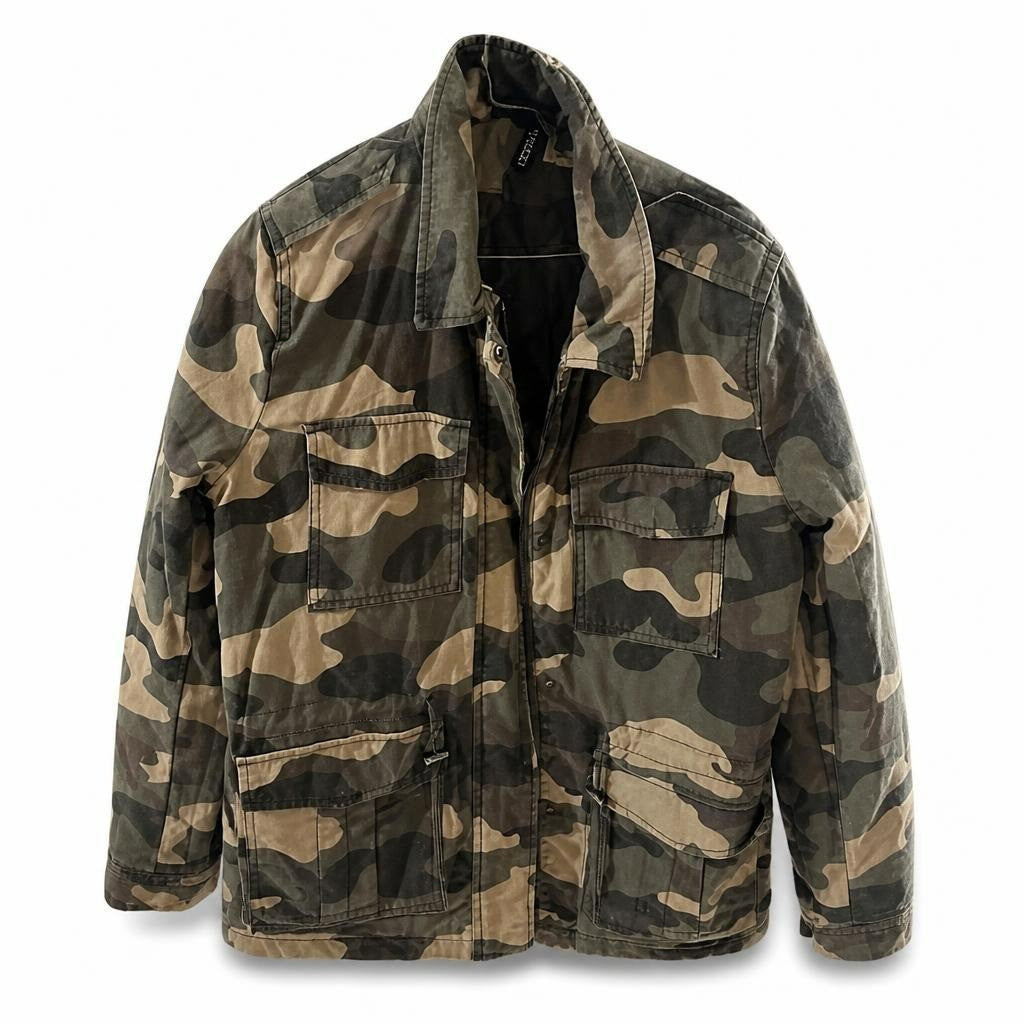 Unbranded Camo Field Jacket Utility Style - pre-loved at Why Go Less, Lebanon