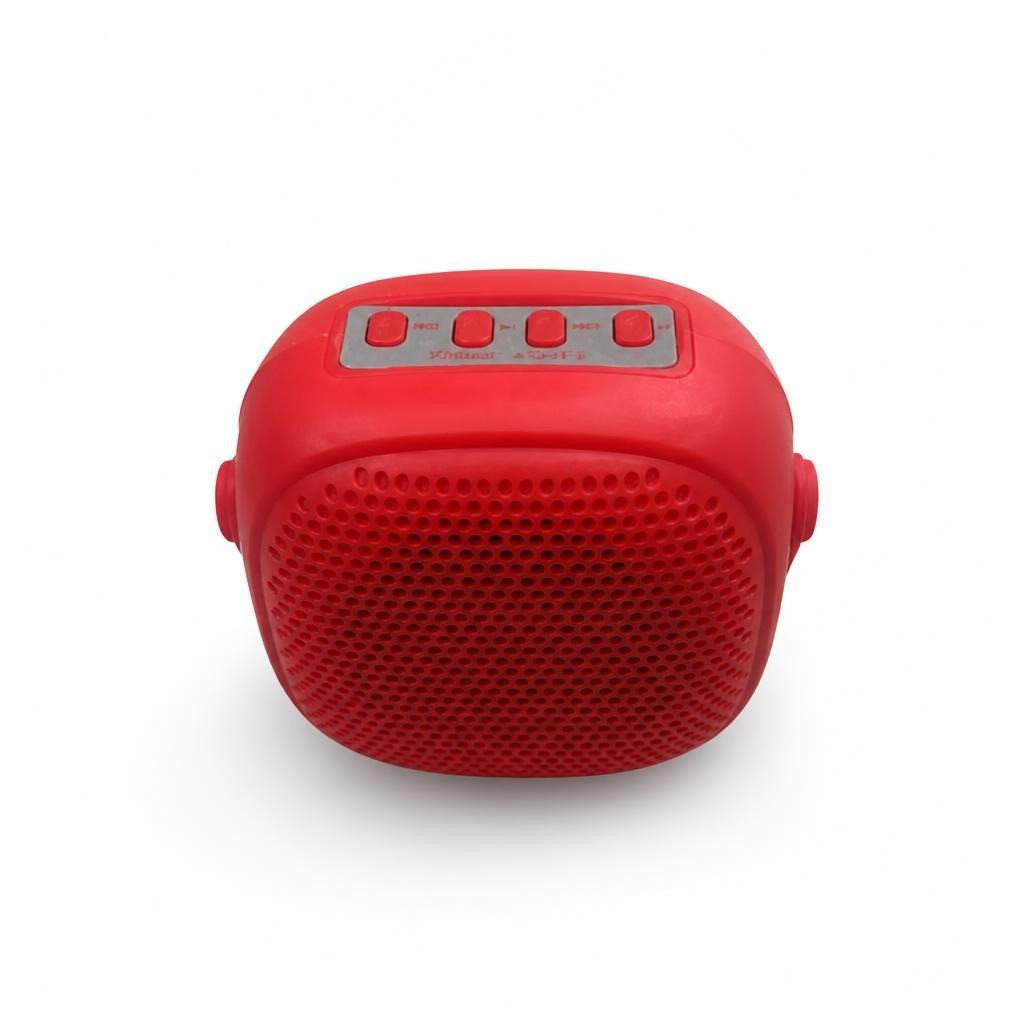 Red Mini Portable Bluetooth Speaker - pre-loved at Why Go Less, Lebanon