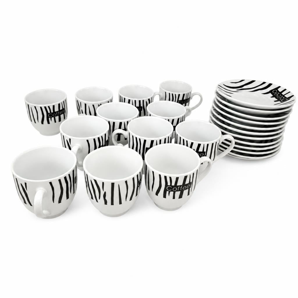 A Set of 12 Cups with Their Coasters - pre-loved at Why Go Less, Lebanon