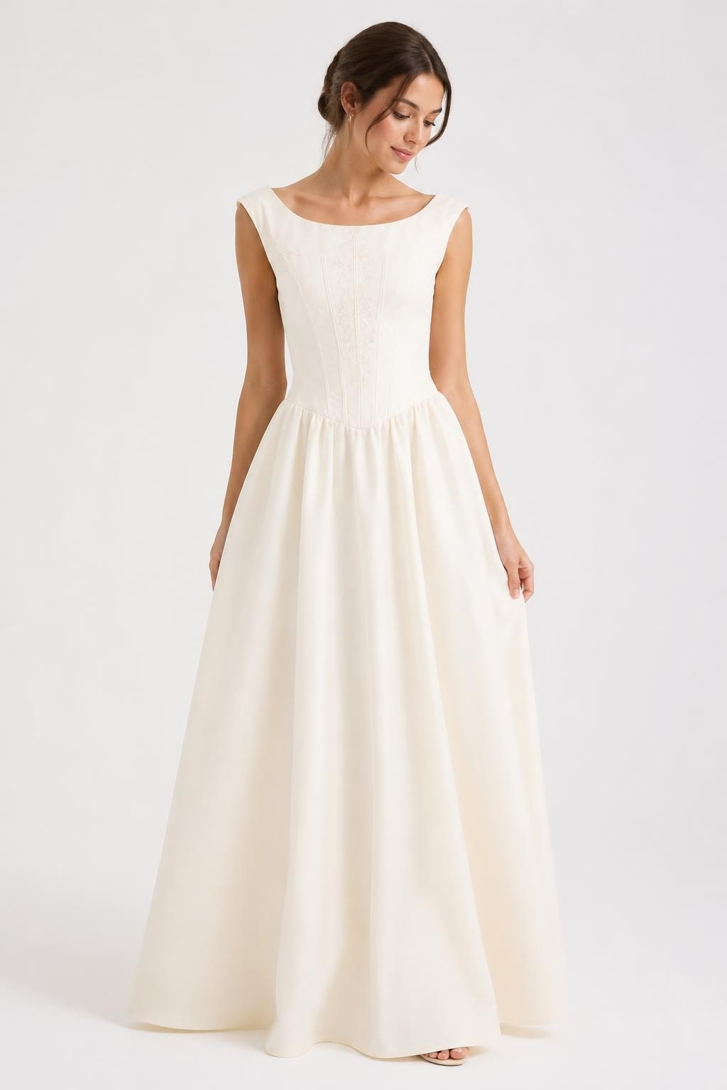 Ivory White Bridal Ball Gown Lace Corset Bodice - new at Why Go Less, Lebanon