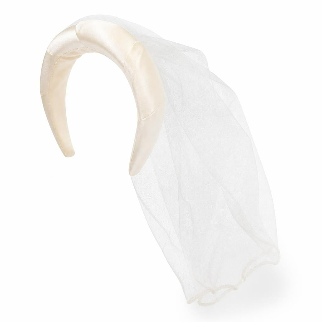 White Tulle Veil or Fabric Piece, Sheer - pre-loved at Why Go Less, Lebanon