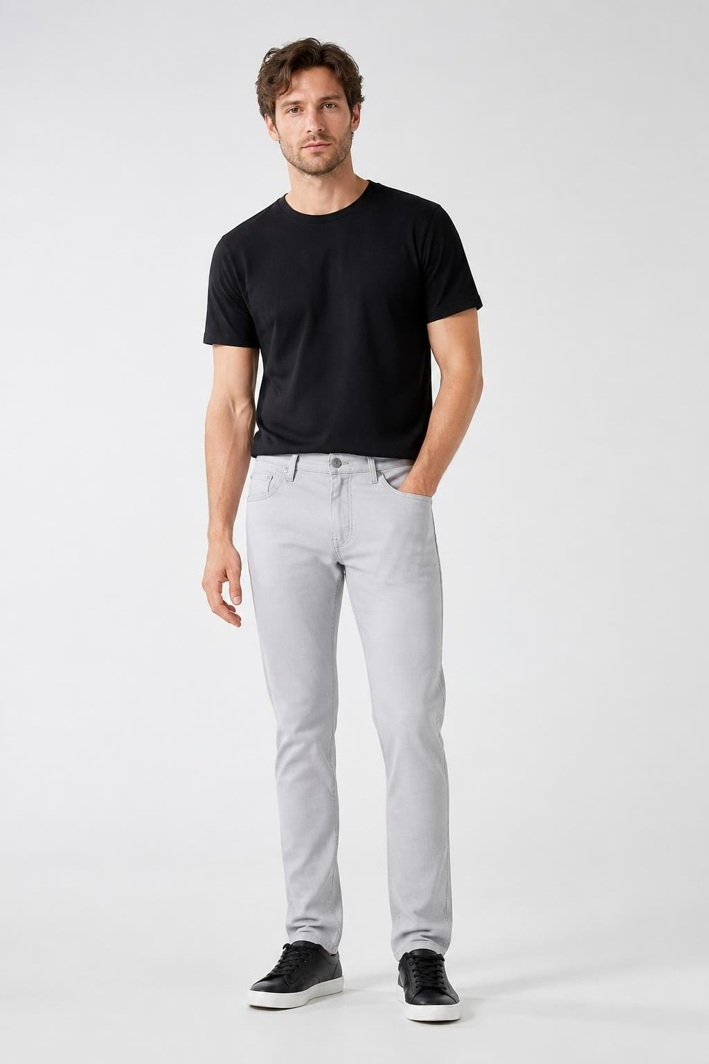 Light Grey Slim Fit Jeans New with Tag - new at Why Go Less, Lebanon