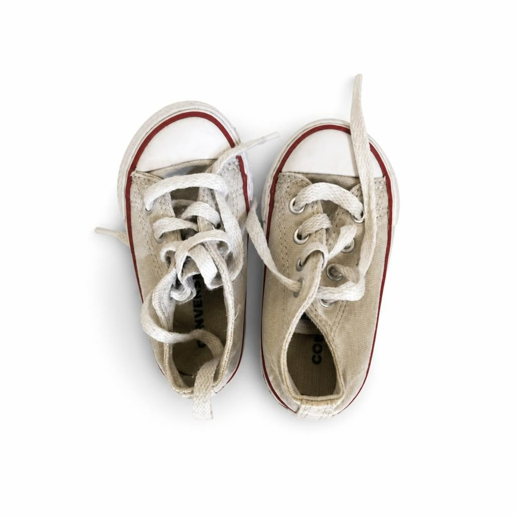 Converse Chuck Taylor Toddler Sneakers Beige - pre-loved at Why Go Less, Lebanon