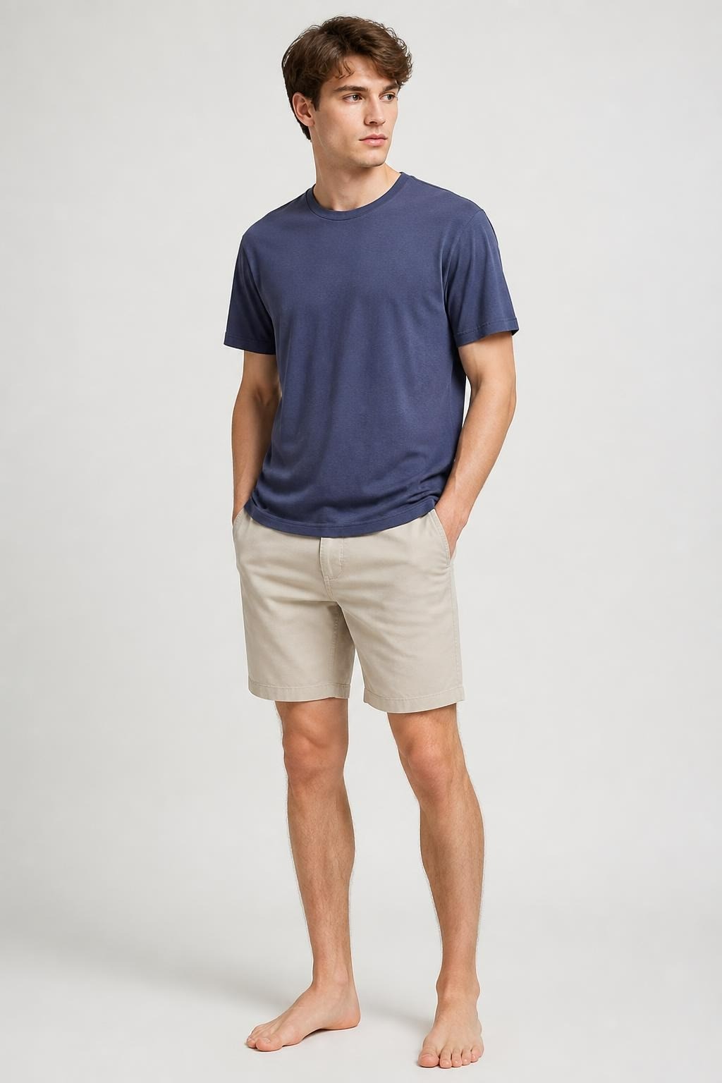 Colin's Navy Blue Crew Neck T-shirt - pre-loved at Why Go Less, Lebanon