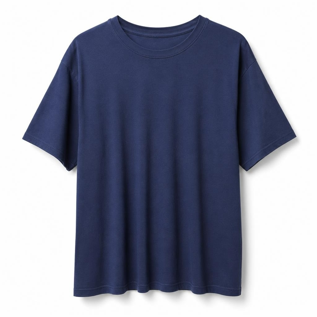 Colin's Navy Blue Crew Neck T-shirt - pre-loved at Why Go Less, Lebanon