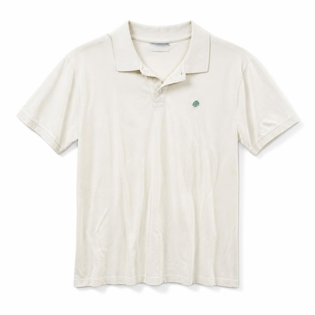 Lacoste Cream Polo Shirt with Pocket - pre-loved at Why Go Less, Lebanon