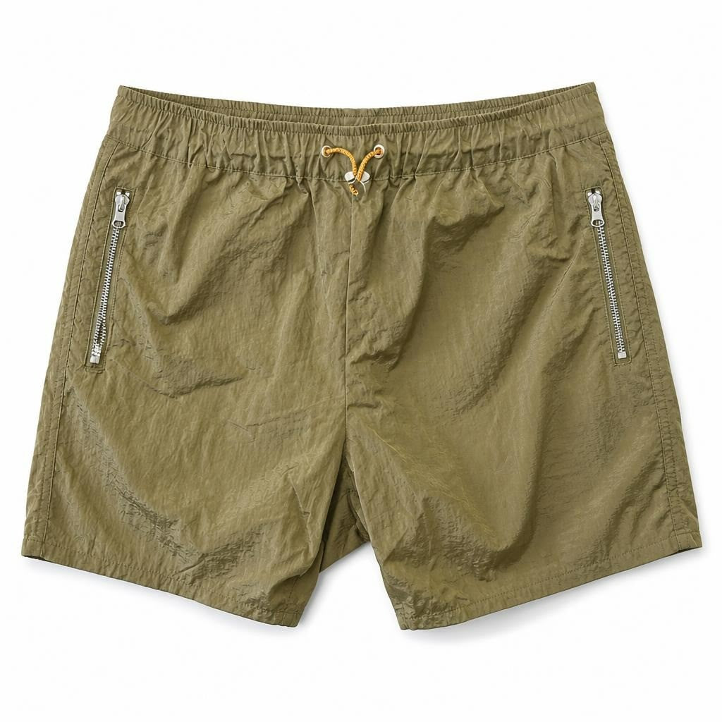 Springfield Olive Green Cargo Shorts with Zip Pockets - new at Why Go Less, Lebanon