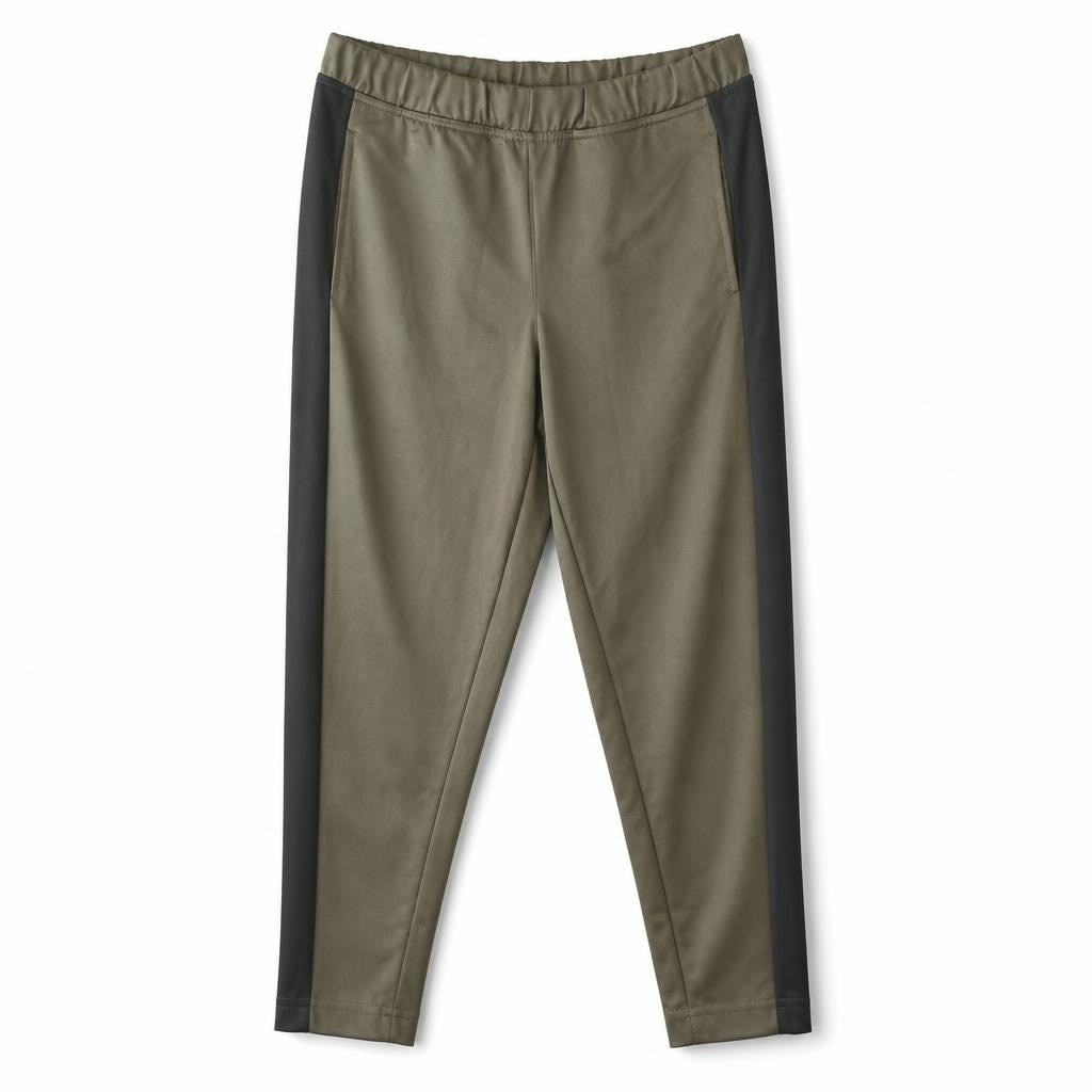 Olive Green Faux Leather Slim Trousers - pre-loved at Why Go Less, Lebanon