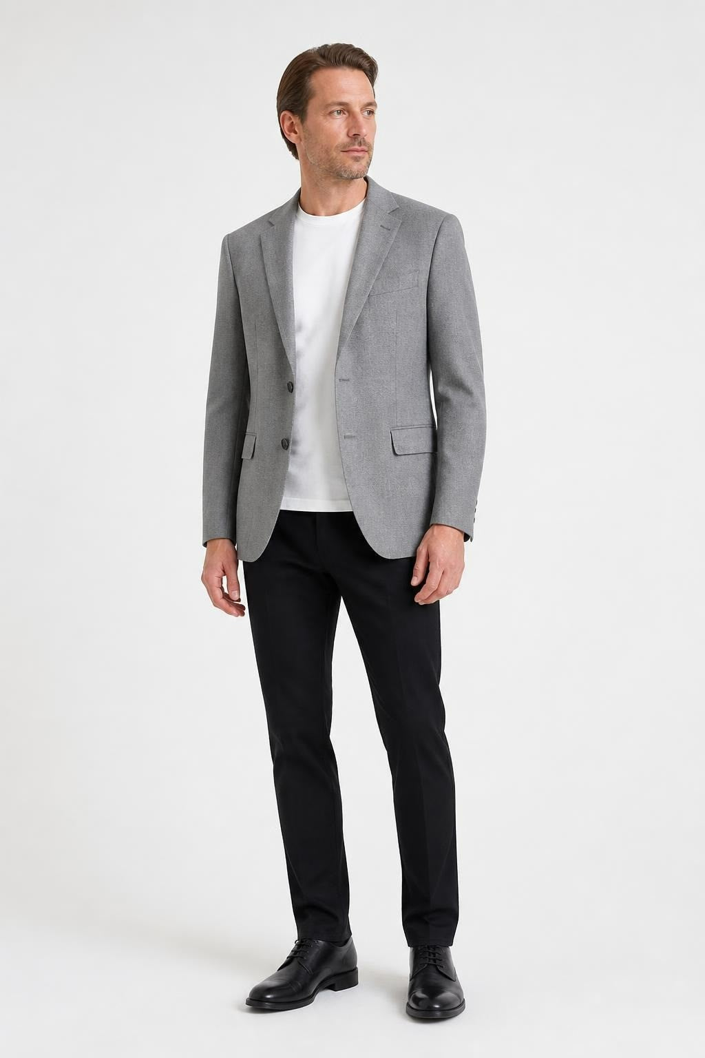 Grey Suite Men's Classic Fit, Open Lining View - pre-loved at Why Go Less, Lebanon