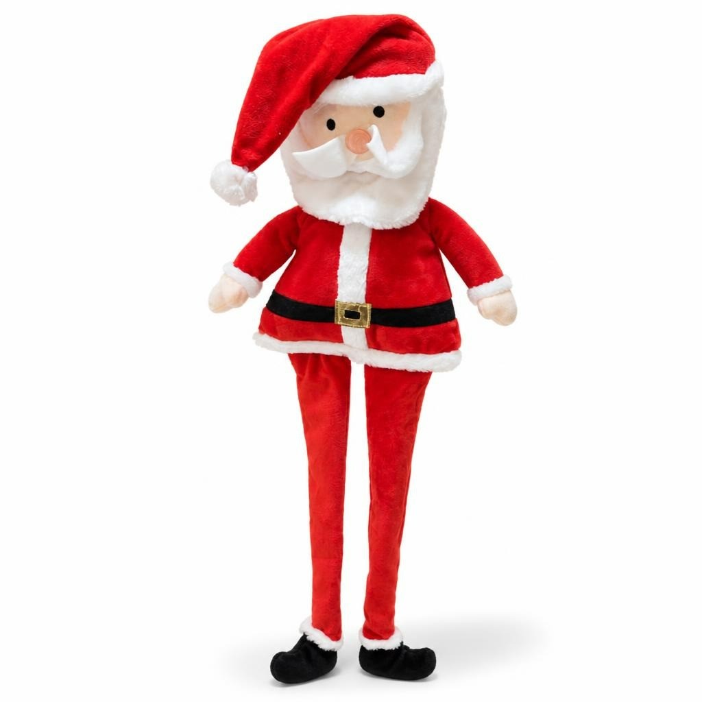 Santa Claus Plush Doll Long Legs Red White - new at Why Go Less, Lebanon