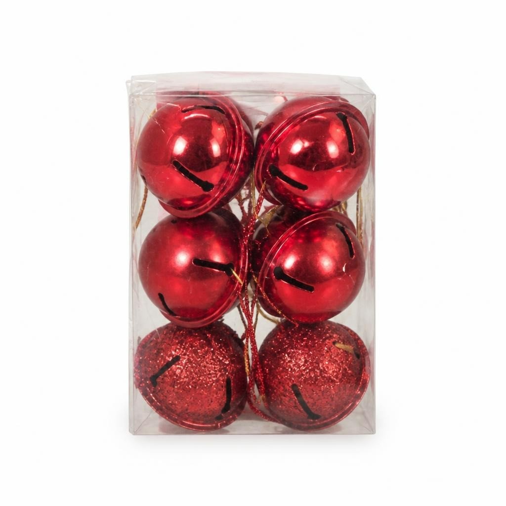 Anko 6-pack Red Jingle Bell Christmas Decorations - new at Why Go Less, Lebanon