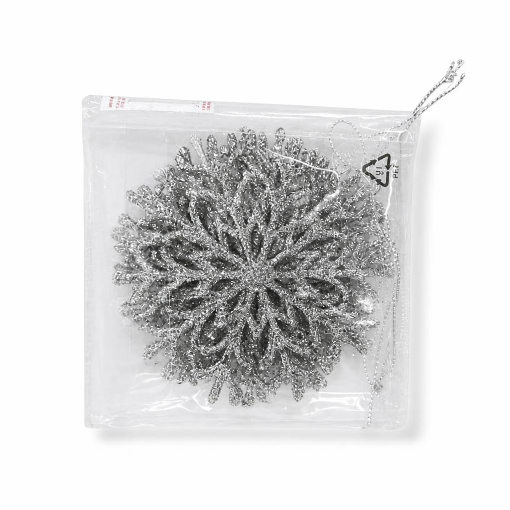 Silver Glitter Snowflake Christmas Tree Ornament - new at Why Go Less, Lebanon