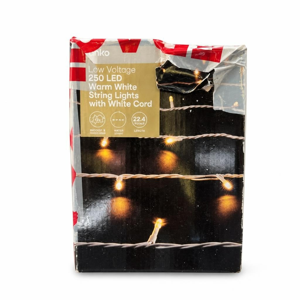 Anko 250 LED Warm White String Lights 22.4m - new at Why Go Less, Lebanon