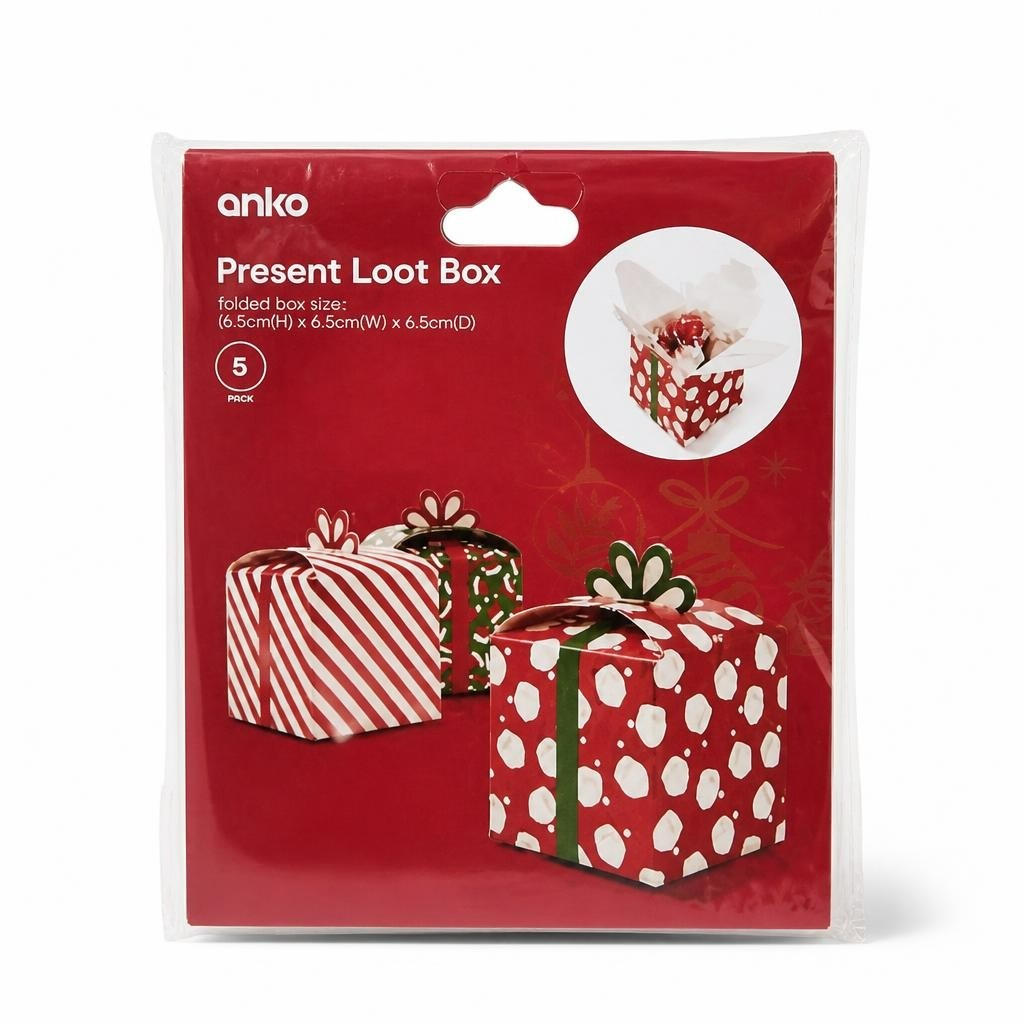 Anko Present Loot Box Set 5pcs Christmas Gift Boxes - new at Why Go Less, Lebanon