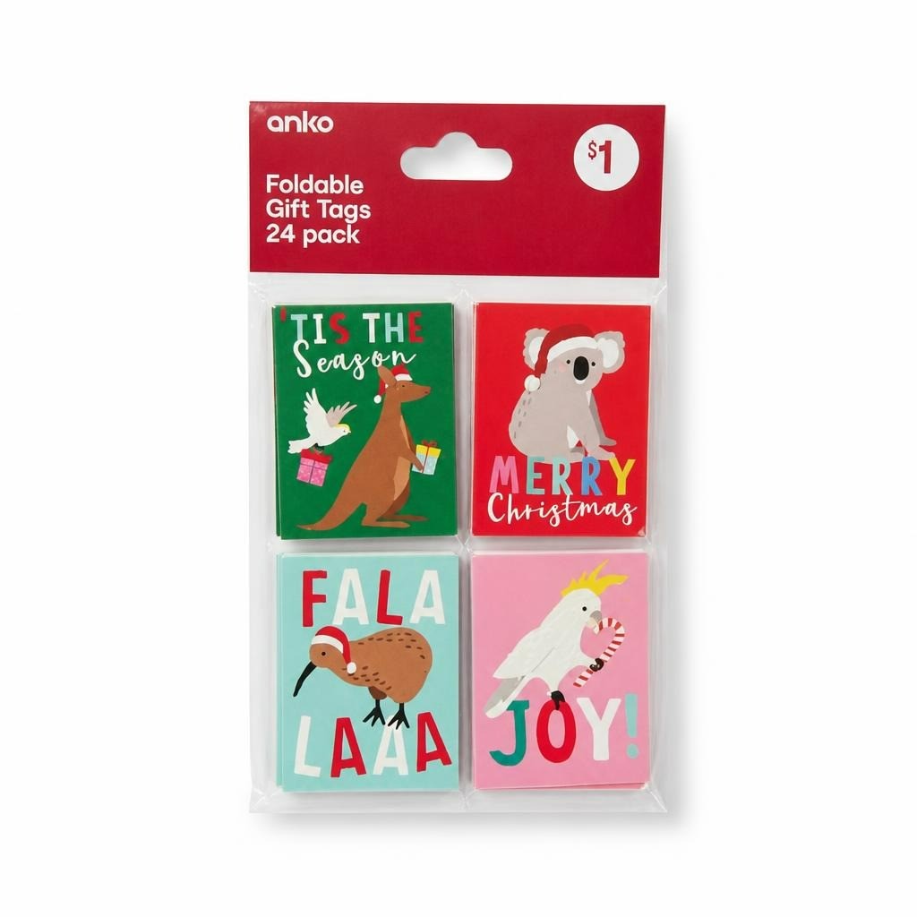 Anko Foldable Gift Tags 24-pack, Australian Animals - new at Why Go Less, Lebanon