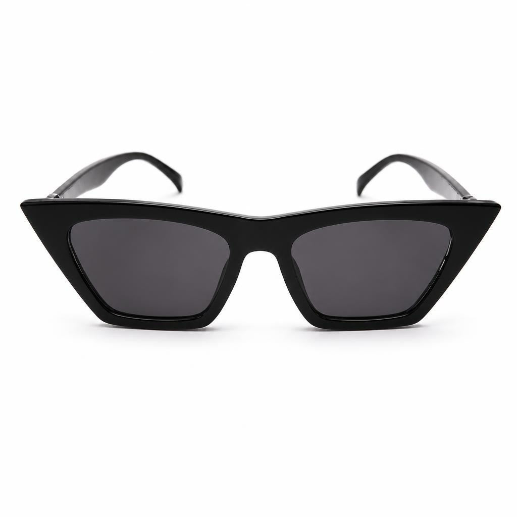 Cat-eye Black Sunglasses Angular Frame - pre-loved at Why Go Less, Lebanon