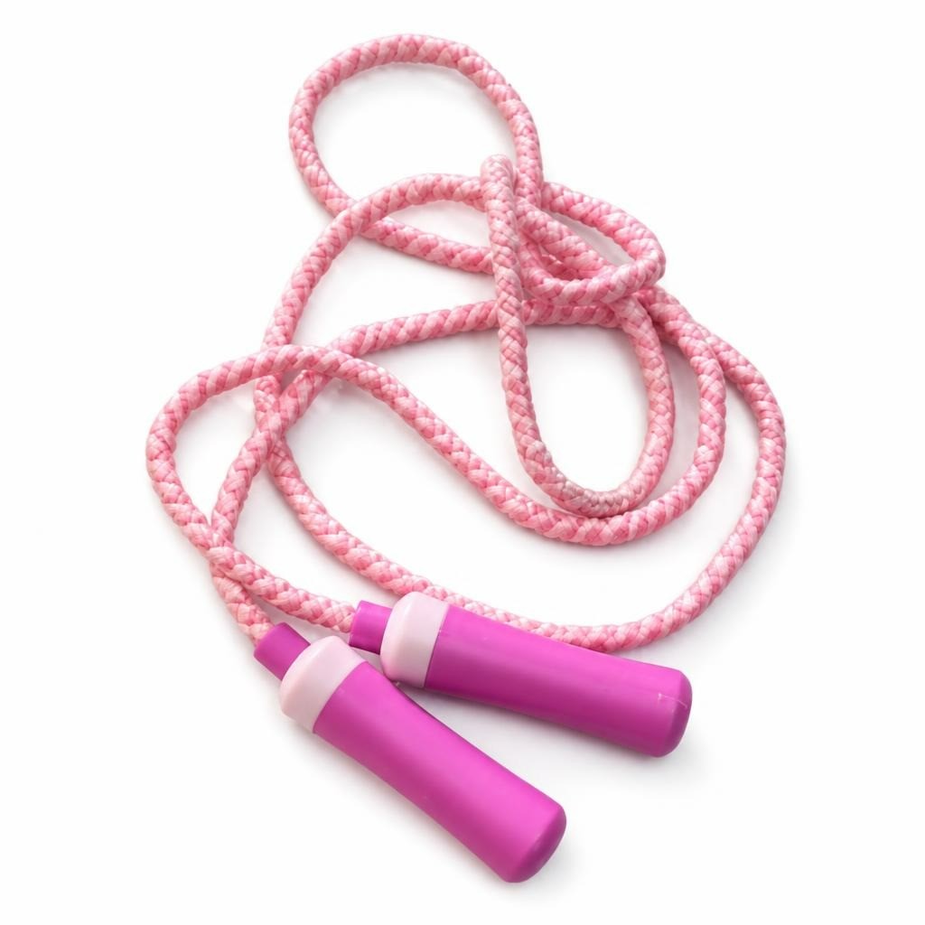 Pink Braided Jump Rope with Pink Handles - pre-loved at Why Go Less, Lebanon