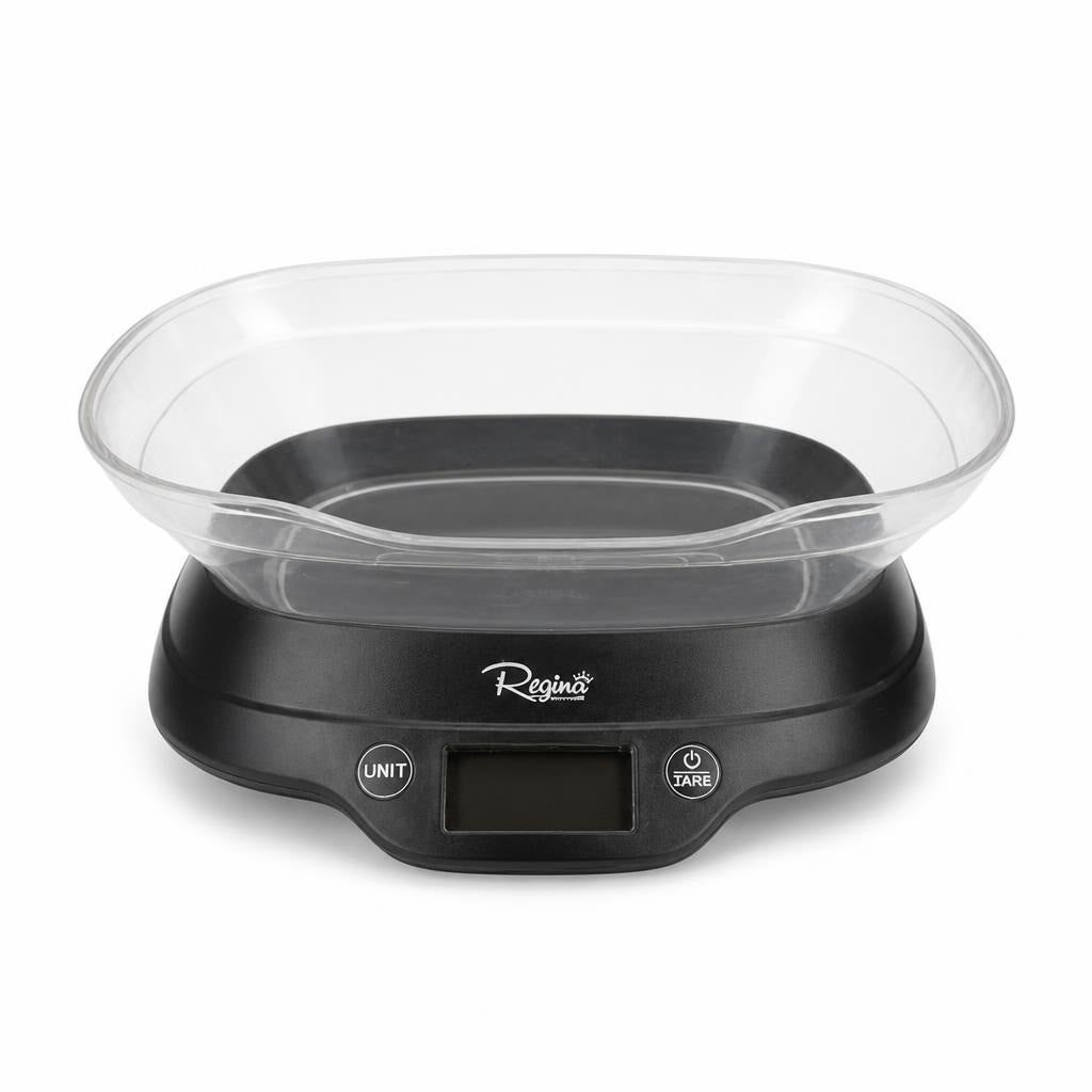 Regine Digital Kitchen Scale with Bowl, Black - pre-loved at Why Go Less, Lebanon