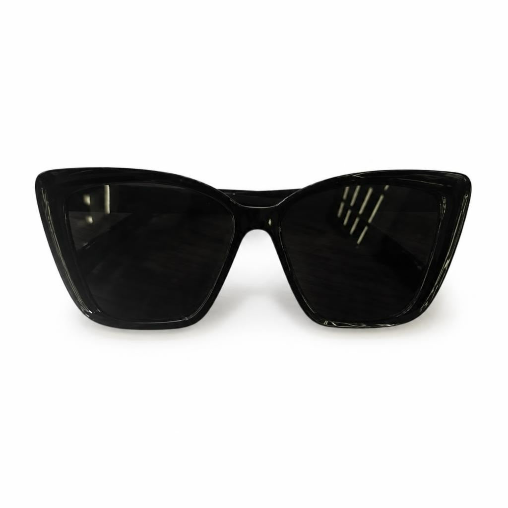 Cat-eye Sunglasses, Black Frame and Lenses - pre-loved at Why Go Less, Lebanon