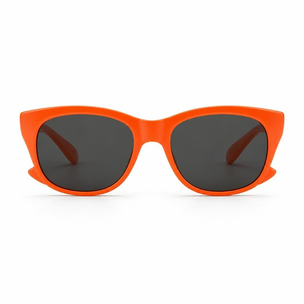 Vogue Orange Square-frame Sunglasses - pre-loved at Why Go Less, Lebanon