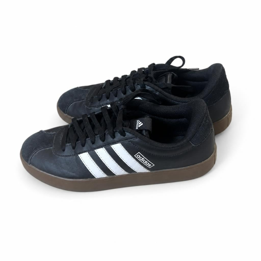 Adidas VL Court Black Suede Sneakers - pre-loved at Why Go Less, Lebanon