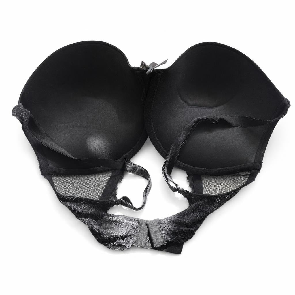 Victoria Secret Black Padded Push-up Bra, Lace Band Detail - new at Why Go Less, Lebanon