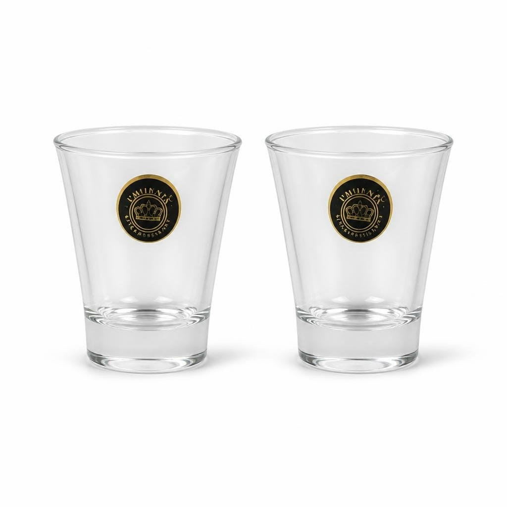 Phoenix Souvenir Shot Glasses, Clear, Set of 2 - pre-loved at Why Go Less, Lebanon