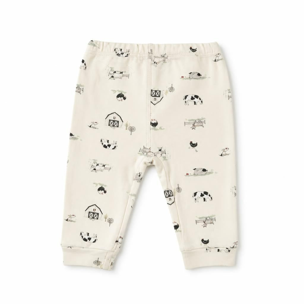 Baby Farm Animal Print Pants White - pre-loved at Why Go Less, Lebanon