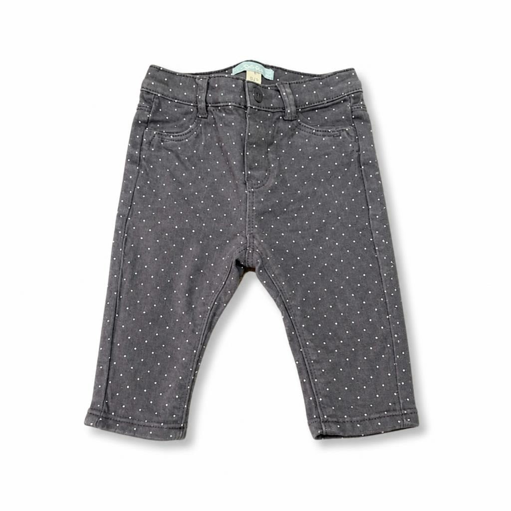 Gray Polka Dot Baby Pants - pre-loved at Why Go Less, Lebanon