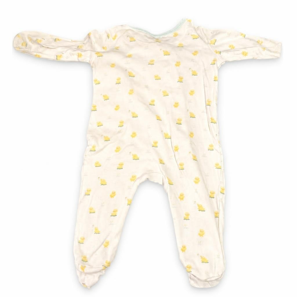 White Duck Print Baby Footed Sleepsuit - pre-loved at Why Go Less, Lebanon