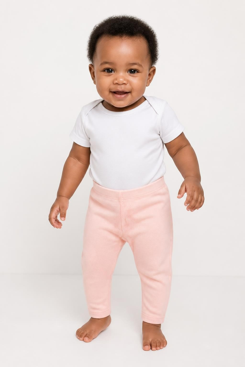 Pink Baby Leggings/pants, Light Pink - pre-loved at Why Go Less, Lebanon