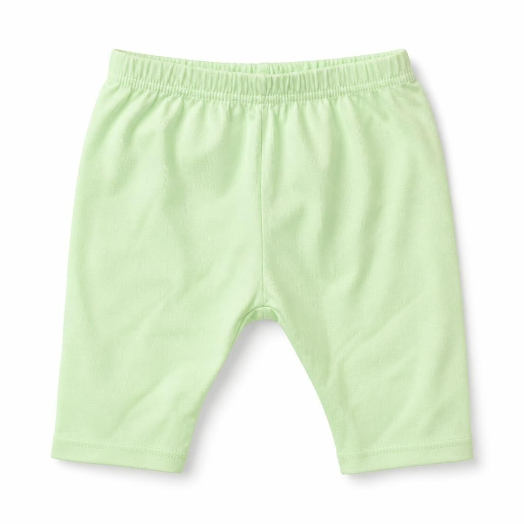 Baby Green Elastic Waist Shorts Mint - pre-loved at Why Go Less, Lebanon