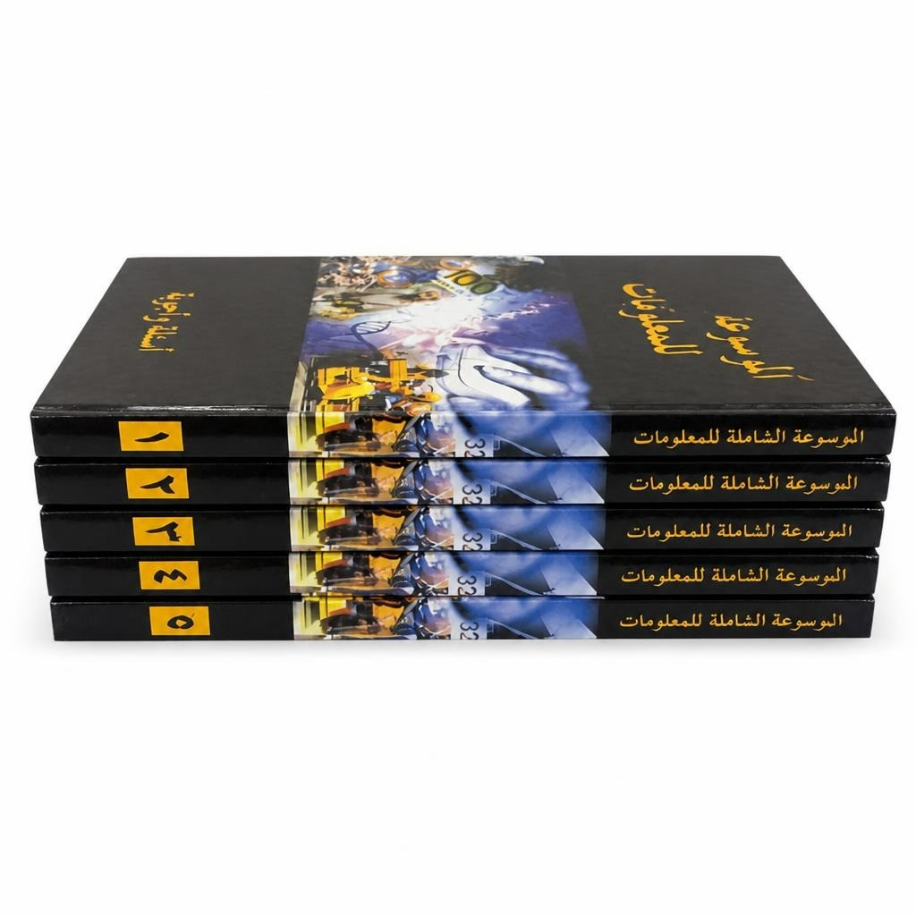 Arabic Comprehensive Info Encyclopedia, 5-vol Set - pre-loved at Why Go Less, Lebanon